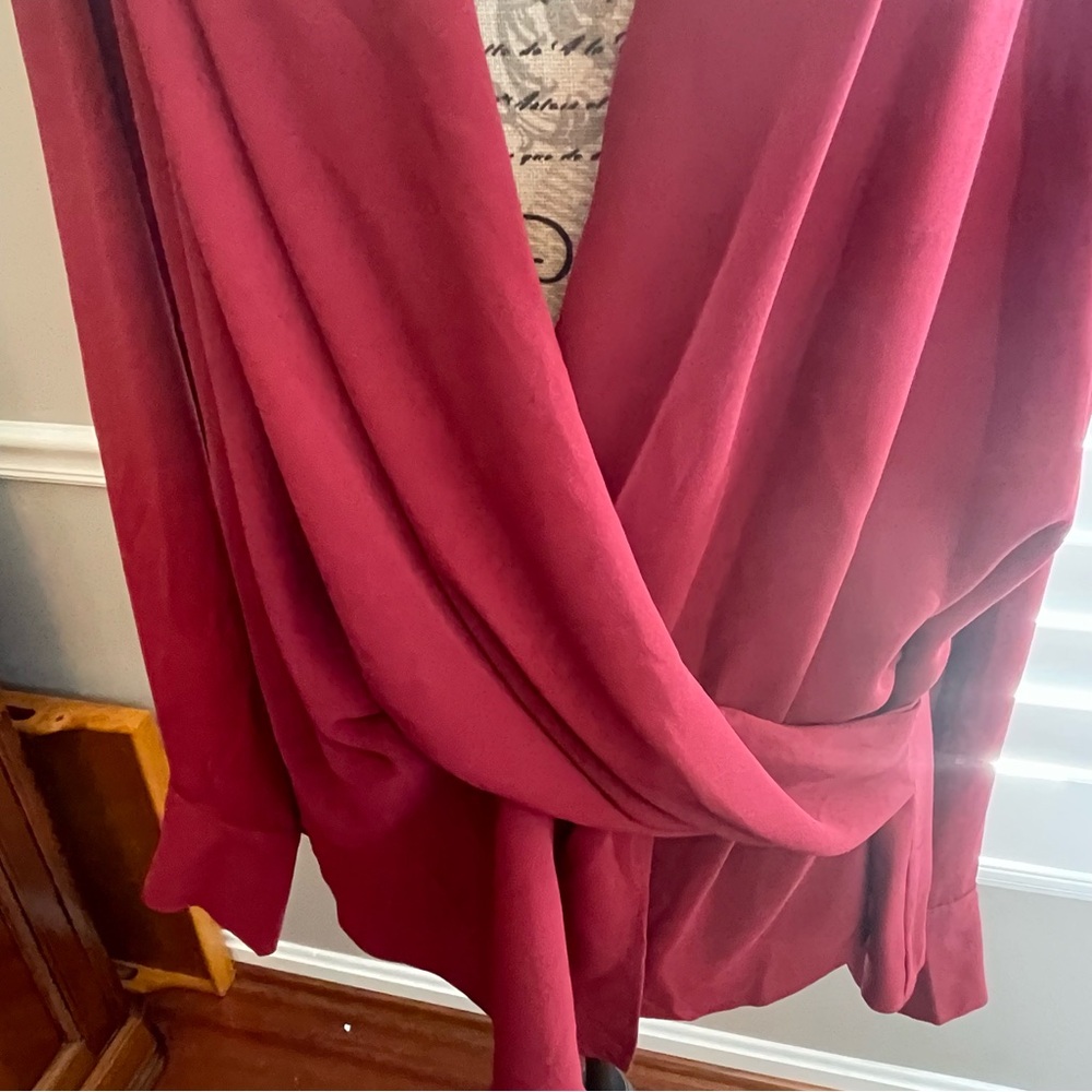 BCBGMaxAzria Rich Red Blouse - Picture 3 of 7